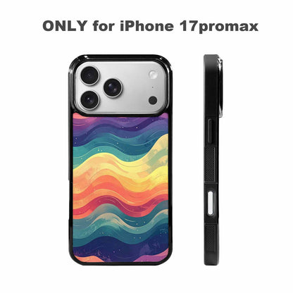 iPhone 17 Pro Max Case — Glowing Camo Wave Camo, Personalized Phone Case