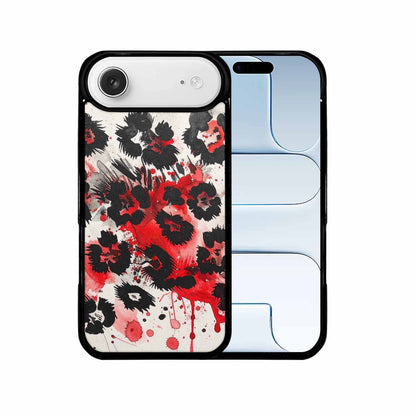 iPhone 17 Air Case — Animal Print Black Red Ink Animal, Custom Phone Case