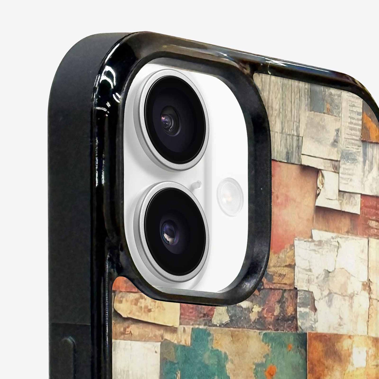 iPhone 16 Plus Case — Distressed Grunge Texture Pattern Hundreds Of, Custom Art Phone Cover