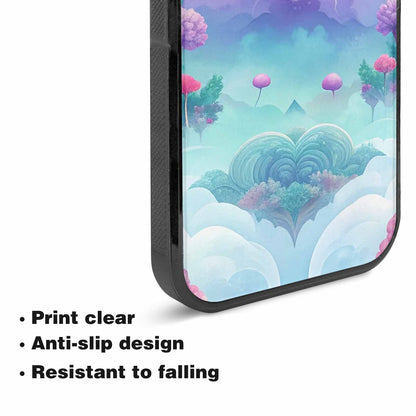 iPhone 15 Plus Case — Surrealist Dreamscape Illustration Pattern, Custom Art Phone Cover
