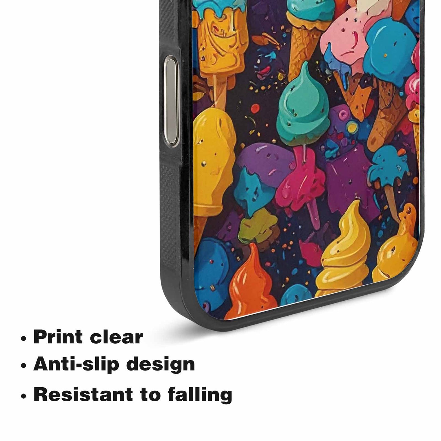 iPhone 15 Pro Max Case — Ice Cream Motif Ice Cream Motifs, Custom Phone Case
