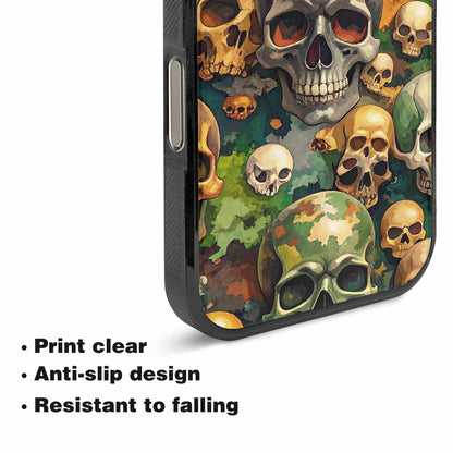 iPhone 16 Pro Case — Skulls Camoskulls Pattern Hu Avd, Personalized Phone Case