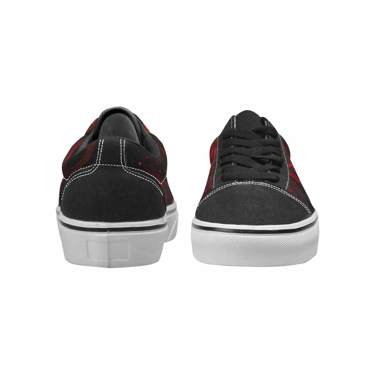 MEN'S Bloody Pumpkin Face Canvas Lace-Up Surreal Custom Sneakers