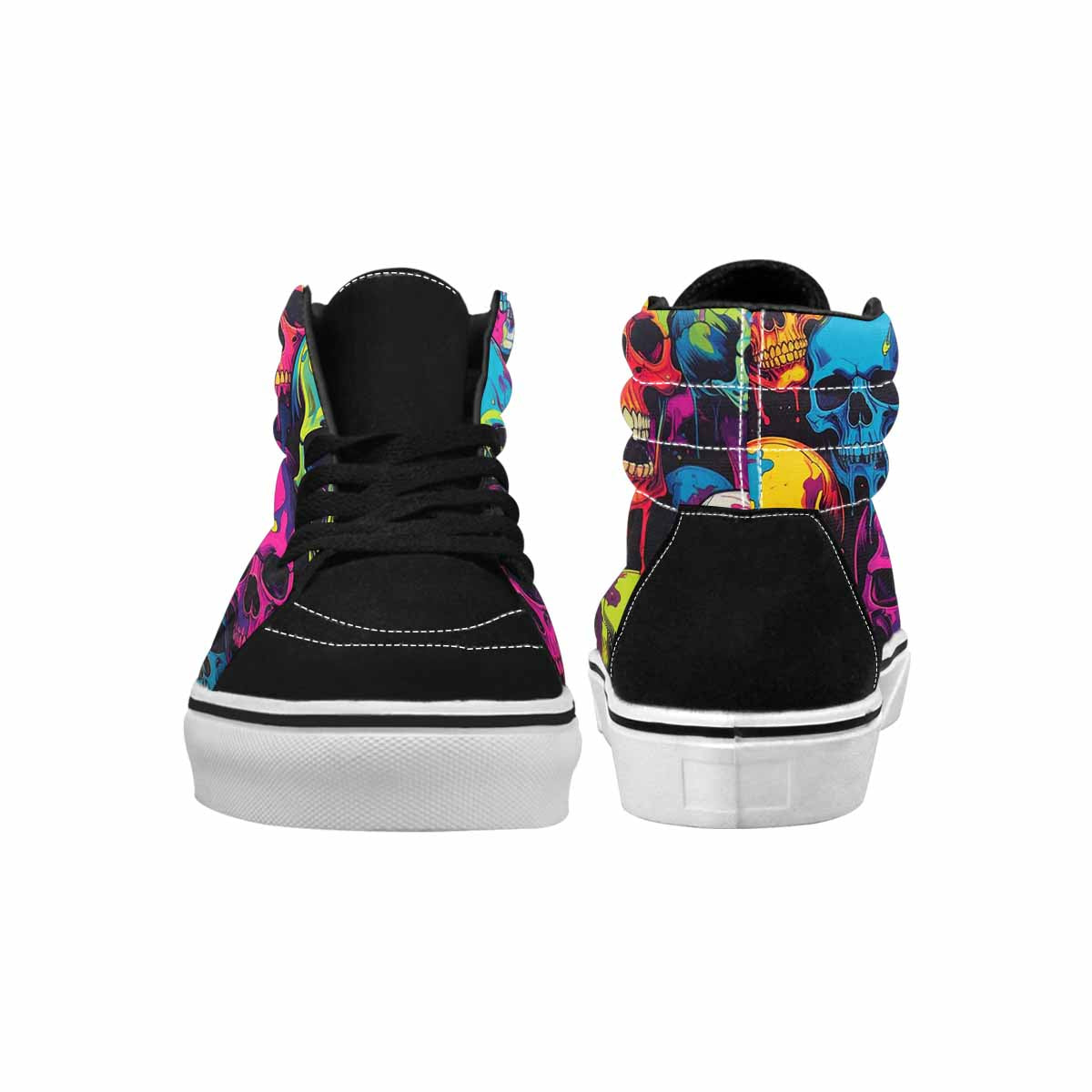 MEN'S 1000s Skulls Digital Camo High Top Canvas Y2K Shoes