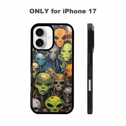 iPhone 17 Case — Aliens Camo Aliens Alien Scifi, Custom Art Phone Cover