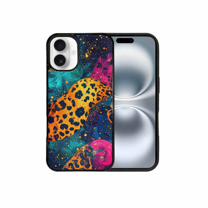 iPhone 16 Plus Case — Leopard Print Galaxy, Custom Print Case Cover