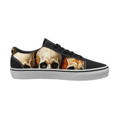 WOMEN'S Skulls Lace-Up Canvas Dreamlike Custom Shoes
