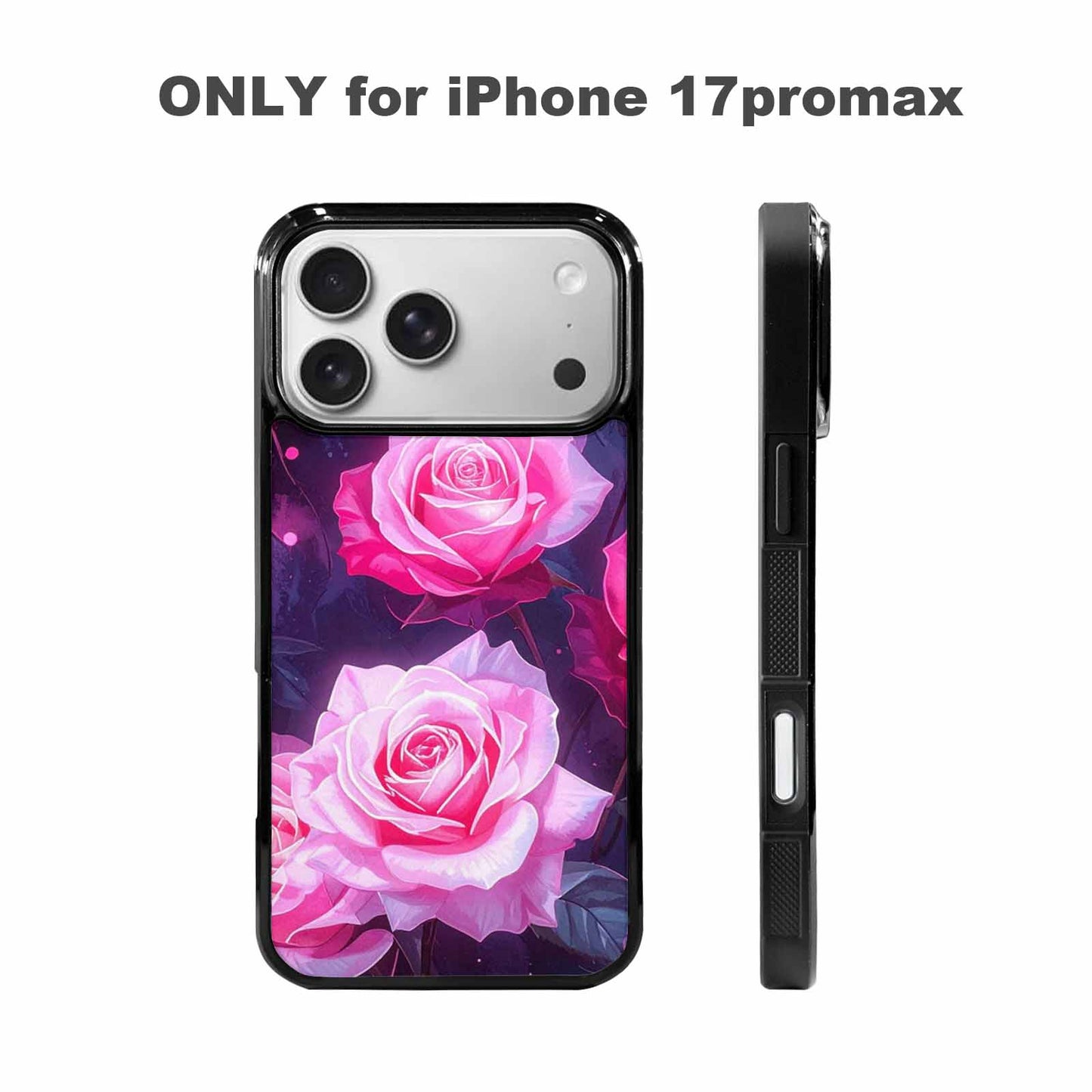 iPhone 17 Pro Max Case — Watercolor Marble Rose Watercolor Abstract, Custom Made Phone Cover