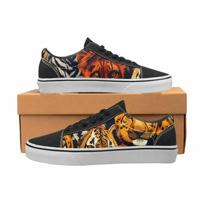 WOMEN'S Animal Print Canvas Lace-Up Wallpaper Art Shoes