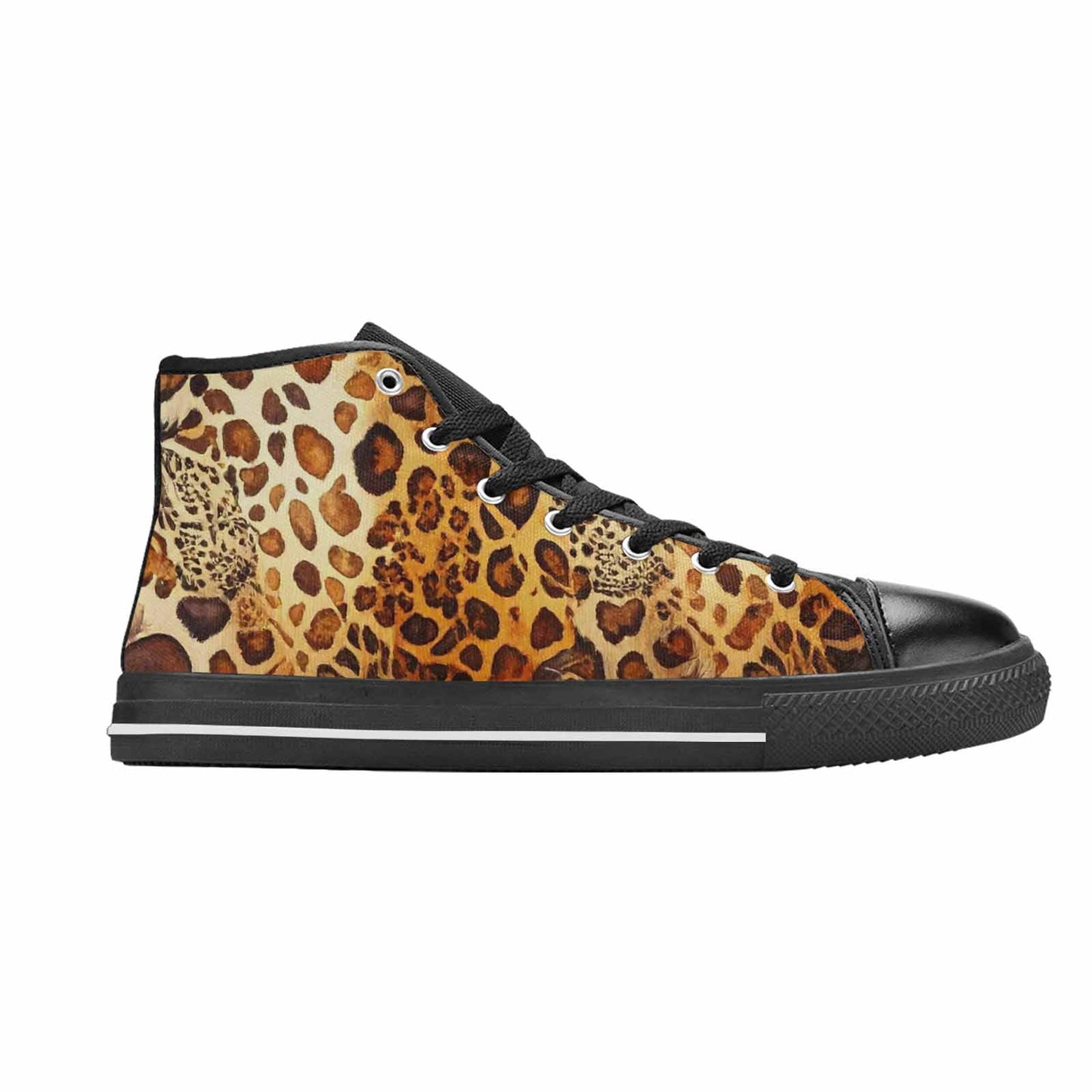MEN'S Animal Print High Top Canvas Cottagecore Custom Sneakers