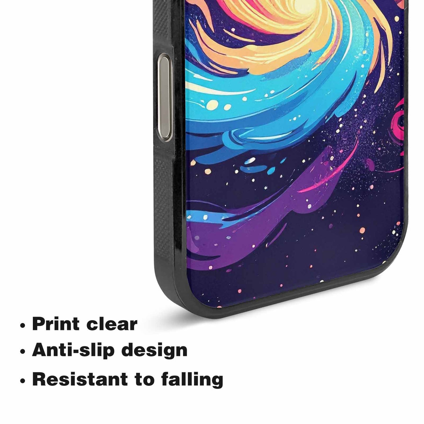 iPhone 16 Pro Max Case — Love Wins Galaxy Seamless Pattern Vibrant, Unique Phone Case Design