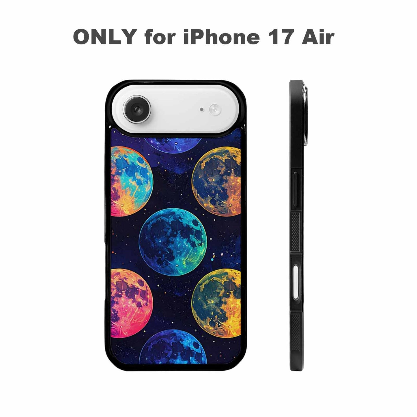 iPhone 17 Air Case — Neon Winter Moon Seamless Cartoon Cute, Original Design Phone Case
