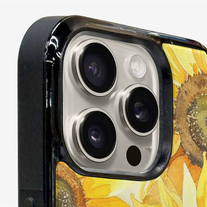 iPhone 15 Pro Max Case — Sunflowers Watercolor, Customized Protective Case