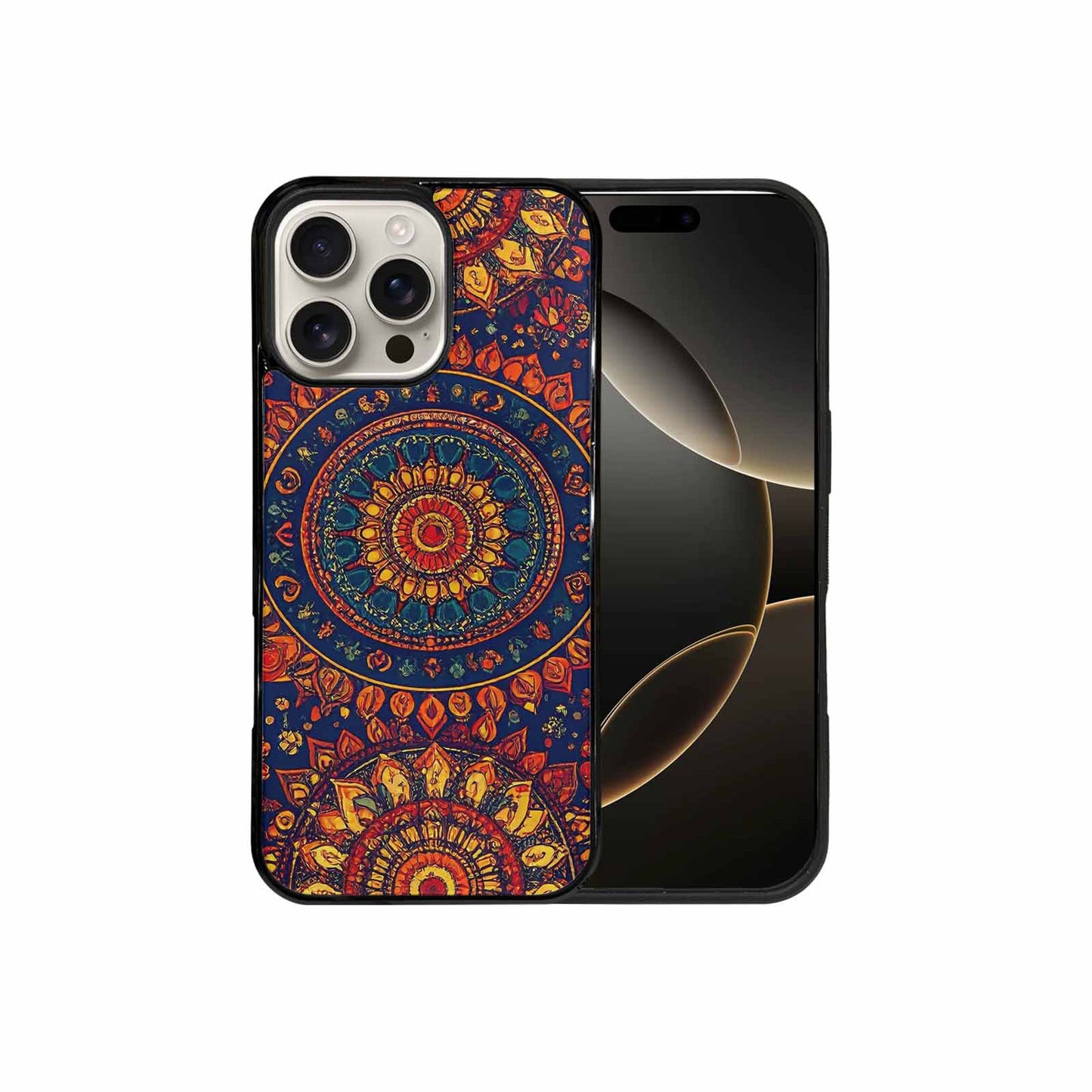 iPhone 16 Pro Max Case — Mandala Lions, Custom Print Case Cover