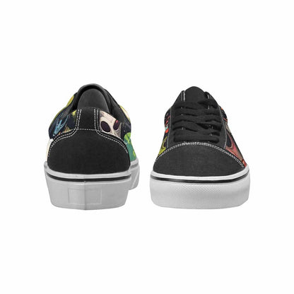 WOMEN'S Aliens × Camo Aliens Lace-Up Canvas Kaleidoscope Sneakers