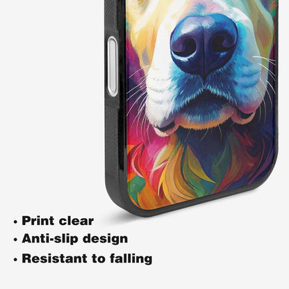 iPhone 16 Plus Case — Golden Retriever Watercolor Art Pattern, Custom Art Phone Cover