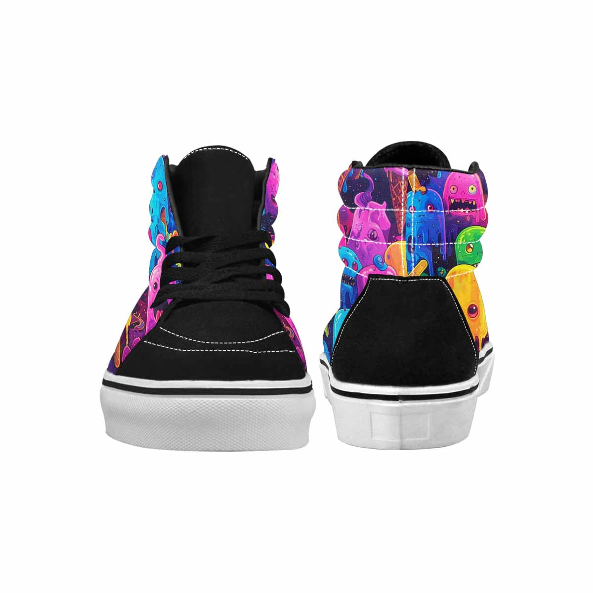 MEN'S Ice Cream Monsters  High Top Canvas Dreamlike Custom Shoes
