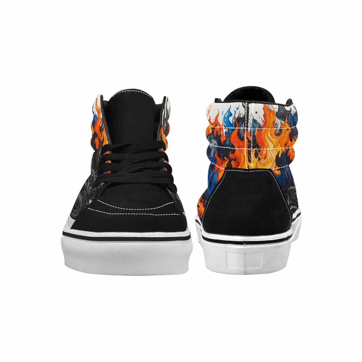 MEN'S Flame Burst High Top Canvas Dreamcore Custom Shoes