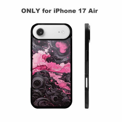 iPhone 17 Air Case — Van Gogh Swirl Black Pink Original, Custom Designed Case Cover