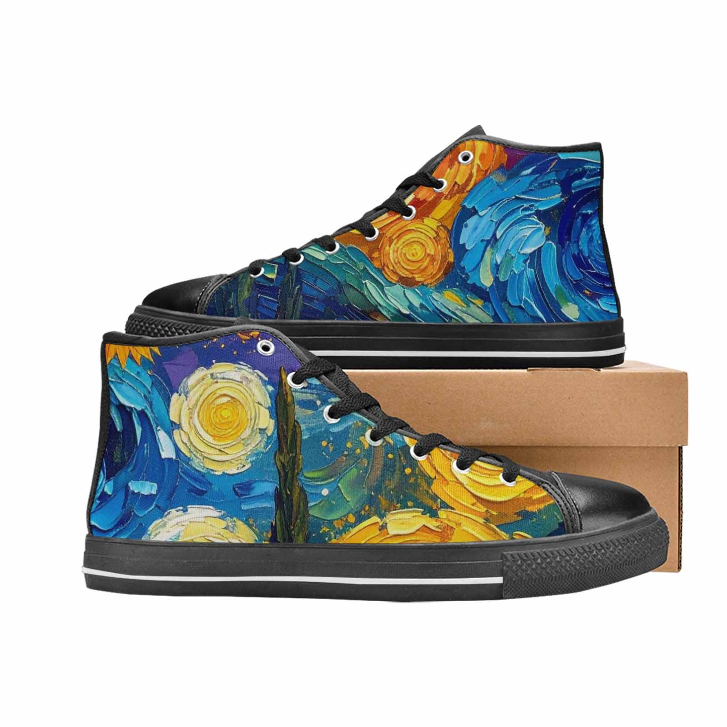 MEN'S Blend All Versions High Top Canvas Cottagecore Custom Shoes