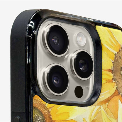 iPhone 16 Pro Max Case — Sunflowers Watercolor, Custom Print Case Cover