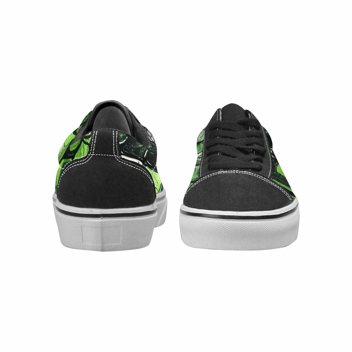 WOMEN'S Reptile Scale Lace-Up Canvas Vibrant Chaos Sneakers