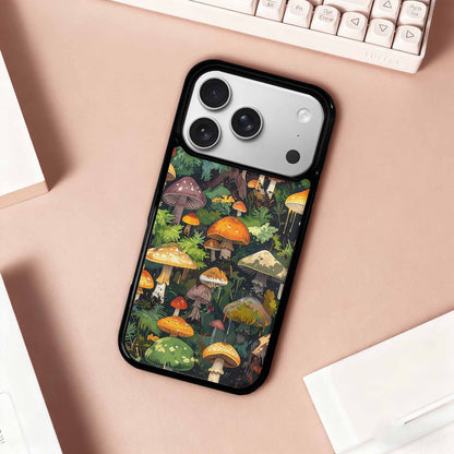 iPhone 17 Pro Case — Mushrooms Camomushrooms Patter Kfe Camo, Custom Printed Phone Case
