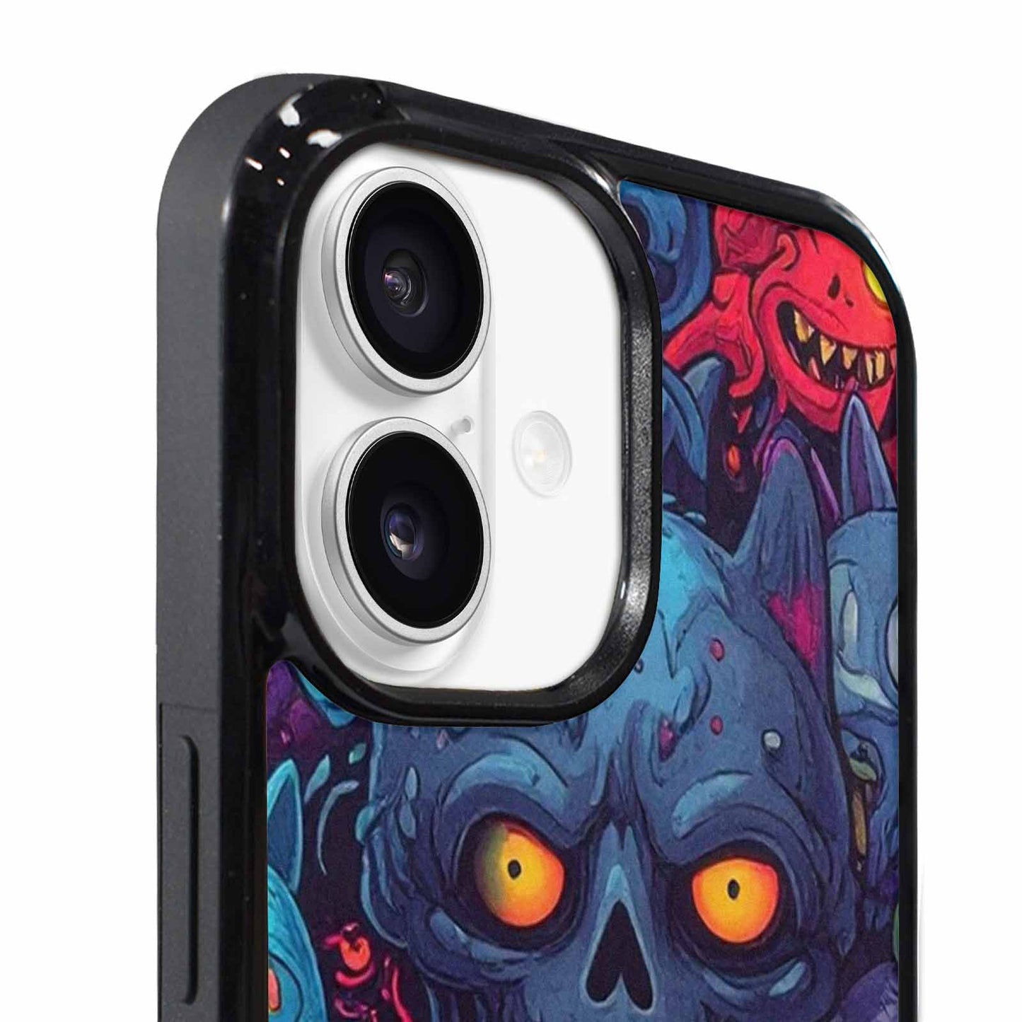 iPhone 17 Case — Mixed Toxic Glow Creature Cartoon Cute, Custom Print Case Cover