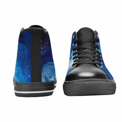 WOMEN'S Galaxy Art - High Top Canvas Surreal Sneakers