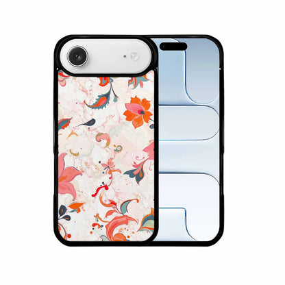 iPhone 17 Air Case — Marble Floral, Unique Phone Case Design