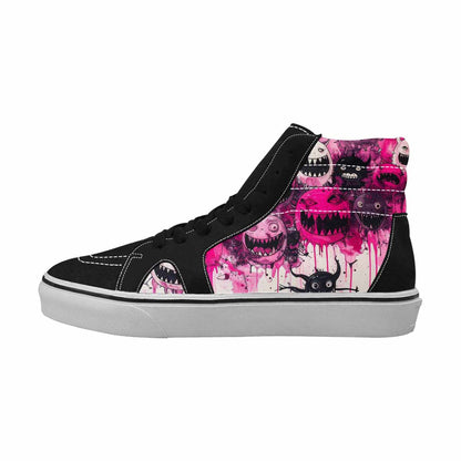 MEN'S Monsters (general) High Top Canvas Neon Fantasy Shoes