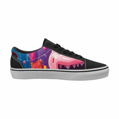 MEN'S Melting Icecream Monster Cherry Canvas Lace-Up Grunge Sneakers
