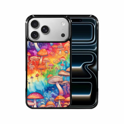 iPhone 17 Pro Max Case — Mushrooms Tie Dyemushrooms Pat Tie Dye, Unique Phone Case Design