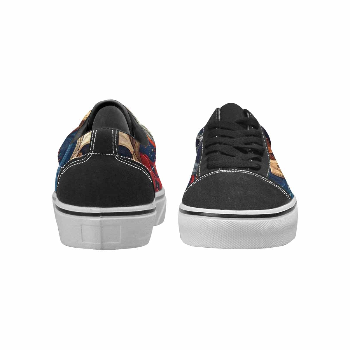 WOMEN'S Marble Skull Canvas Lace-Up Dreamcore Custom Shoes