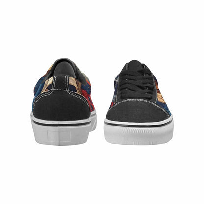 WOMEN'S Marble Skull Canvas Lace-Up Dreamcore Custom Shoes