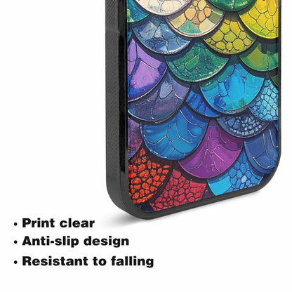 iPhone 15 Plus Case — Reptile Scale Full Color Vibrant Reptile, Unique Phone Case Design