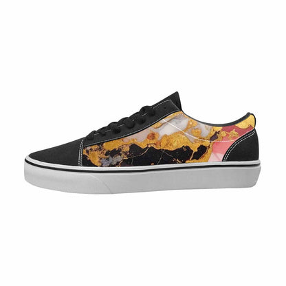 MEN'S Marble Canvas Custom Fashion Surreal Shoes