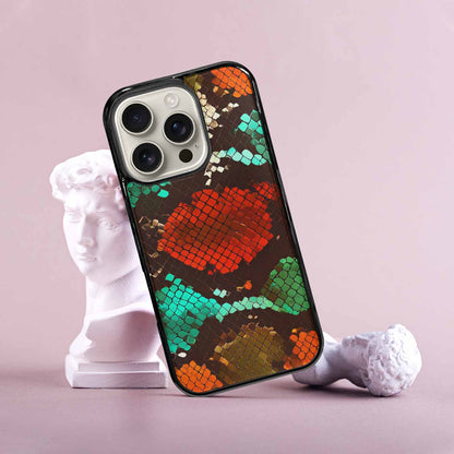 iPhone 16 Pro Case — Dark Snake Print, Custom Printed Phone Case