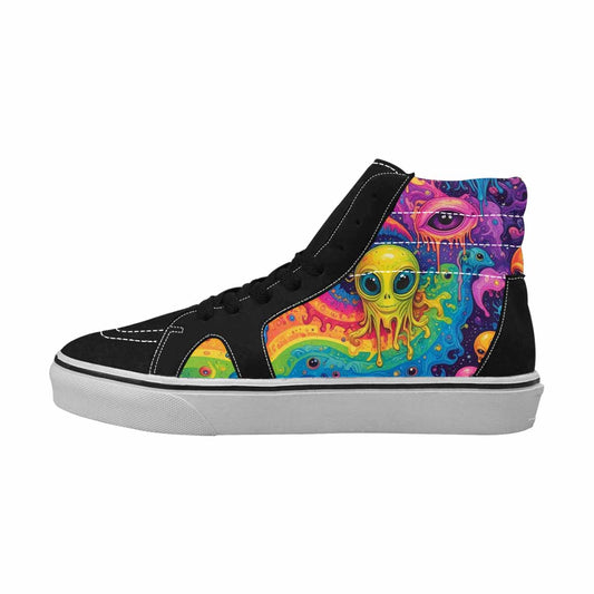 MEN'S Aliens  Tie Dye High Top Canvas Y2K Shoes