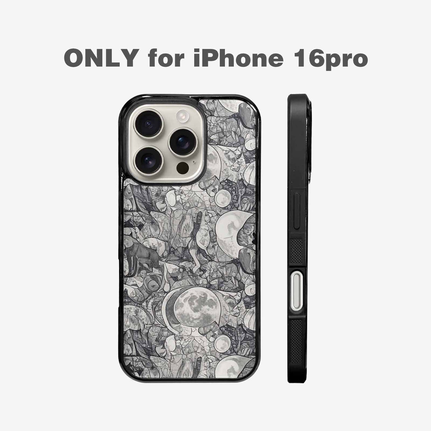 iPhone 16 Pro Case — Wolves Everywhere Collage Overlap Small Wolf, Custom Made Phone Cover