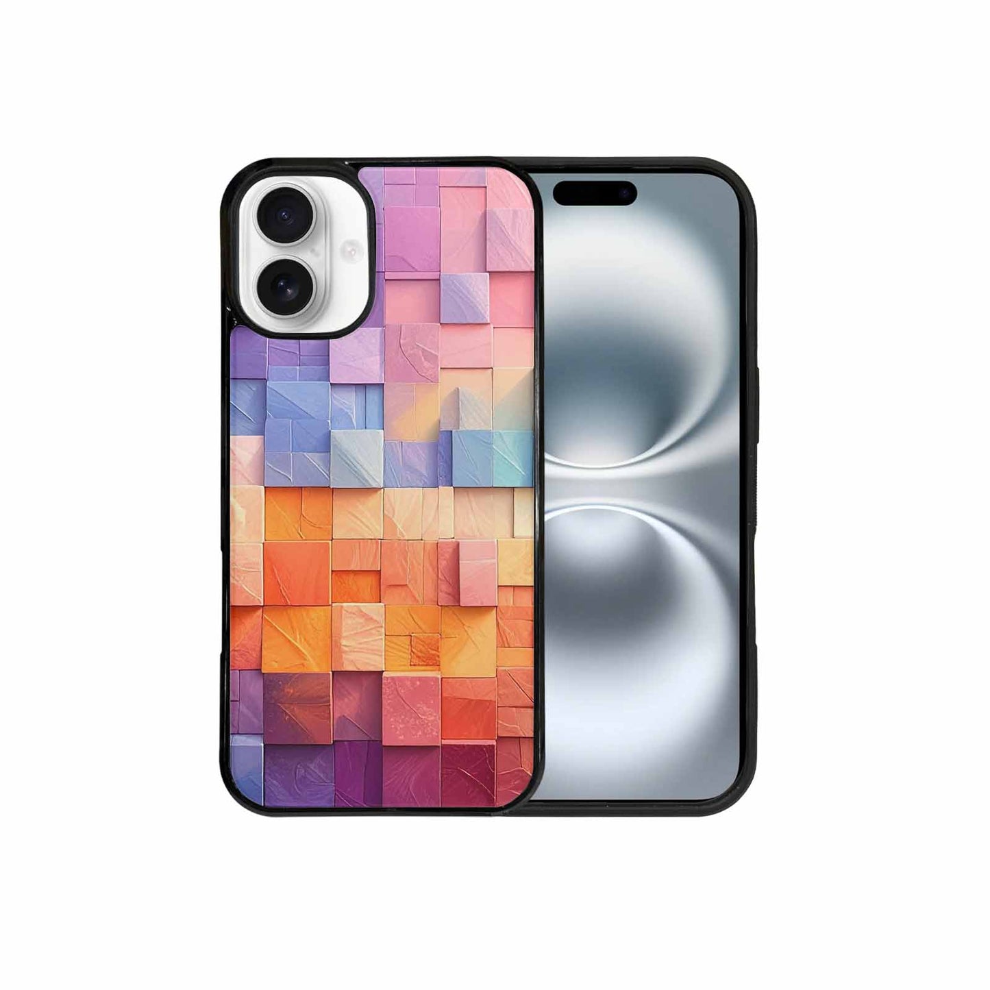 iPhone 16 Plus Case — Color Gradient Fade Pattern Hundreds Of, Custom Designed Case Cover