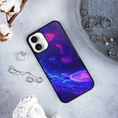 iPhone 16 Plus Case — Jellyfish Glow Jellyfish Glow Pattern Hundreds, Unique Phone Case Design