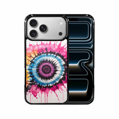 iPhone 17 Pro Max Case — Tie Dye Swirls Black Tie Dye, Custom Designed Case Cover