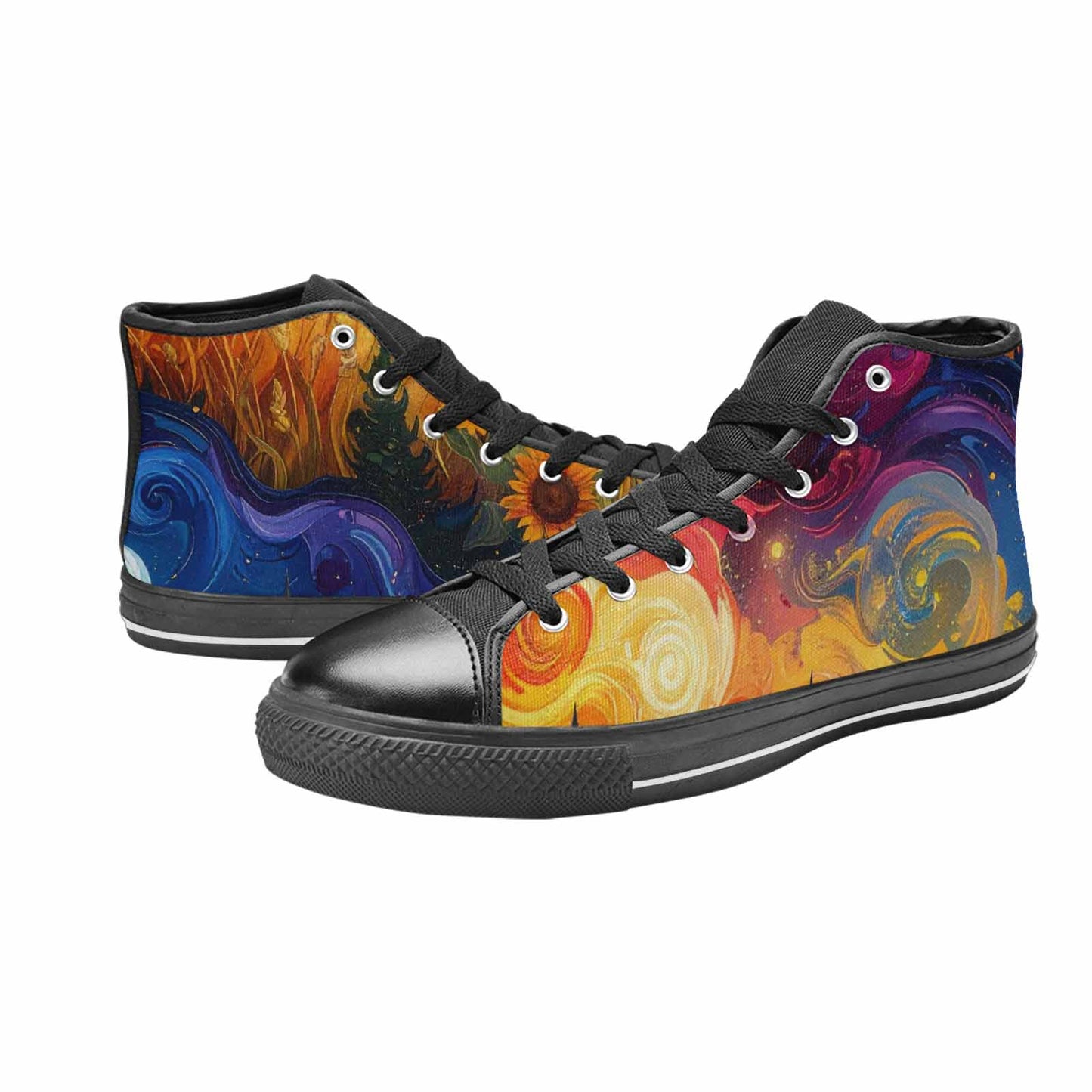 MEN'S Blend All Versions High Top Canvas Neon Fantasy Shoes