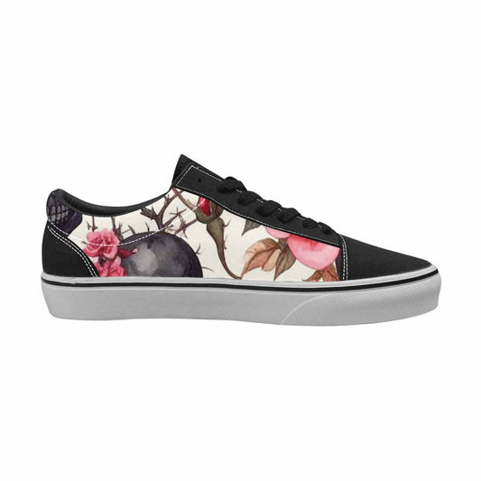 MEN'S Skulls - Roses Canvas Lace-Up Surreal Sneakers