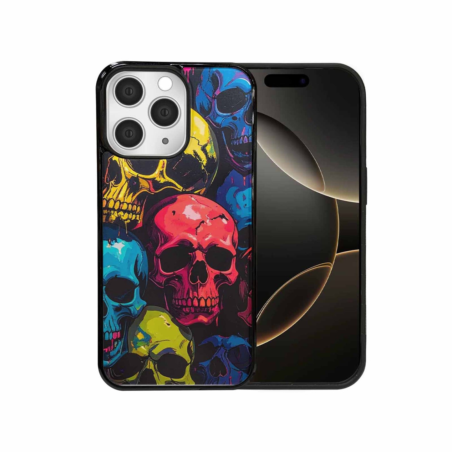 iPhone 15 Pro Max Case — 1000s Of Skulls Digital Camo Drip, Customized Protective Case