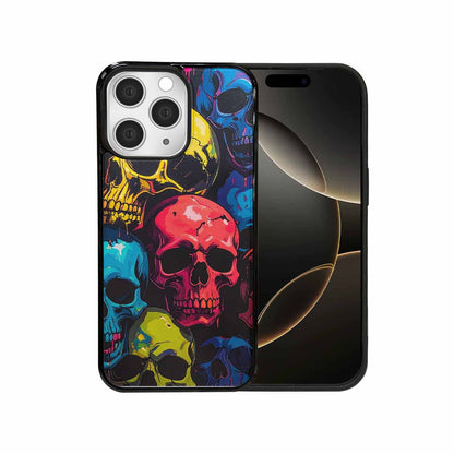 iPhone 15 Pro Max Case — 1000s Of Skulls Digital Camo Drip, Customized Protective Case
