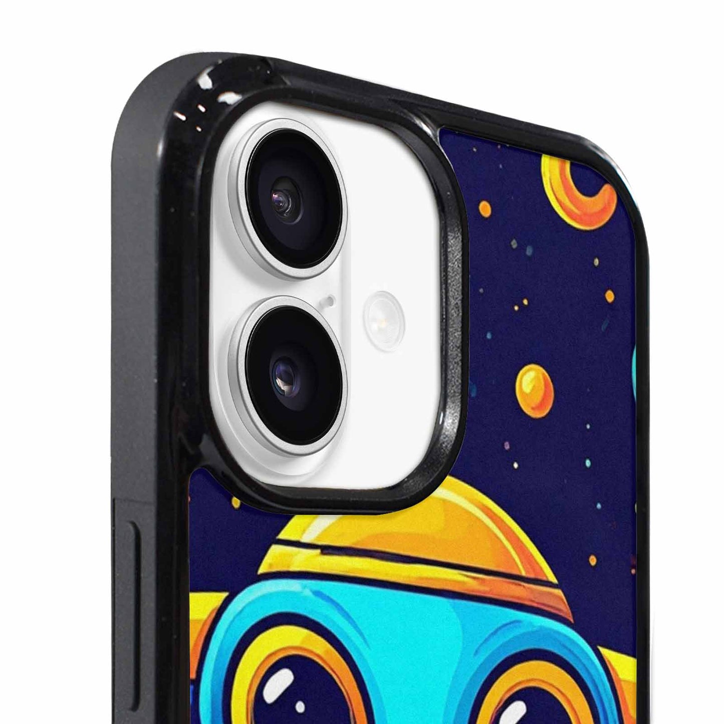 iPhone 17 Case — Alien Ufo Cartoon Art Alien Scifi, Custom Made Phone Cover