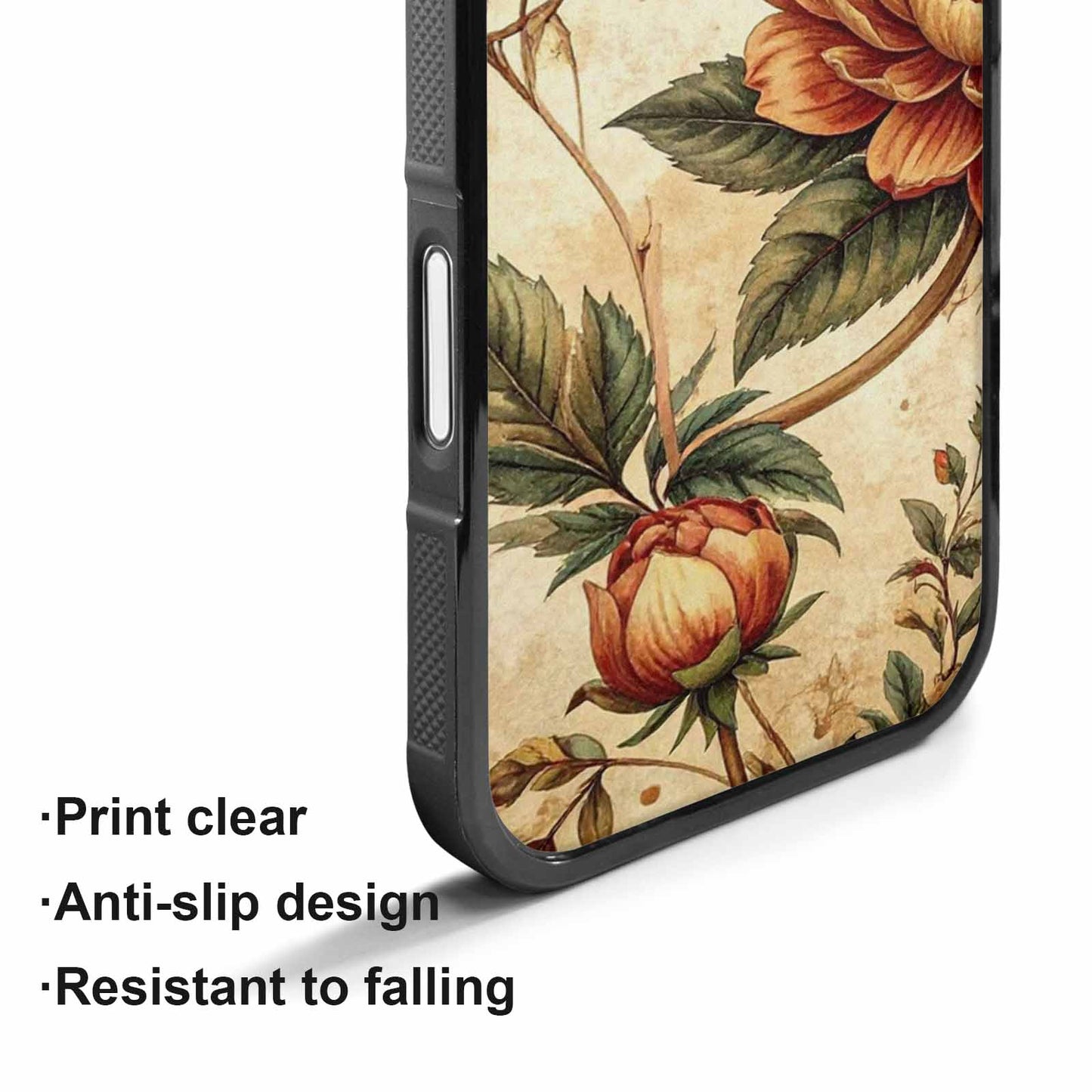 iPhone 17 Case — Vintage Botanical Art Pattern Floral, Custom Phone Case