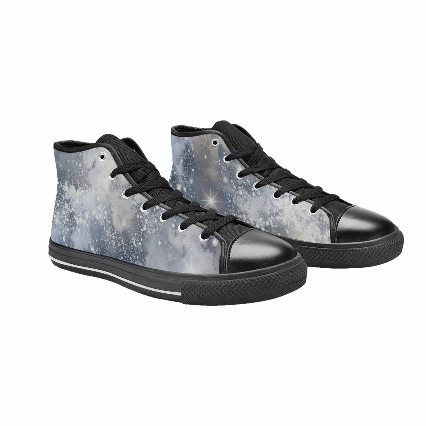 WOMEN'S Galaxy Art - High Top Canvas Aesthetic Custom Shoes